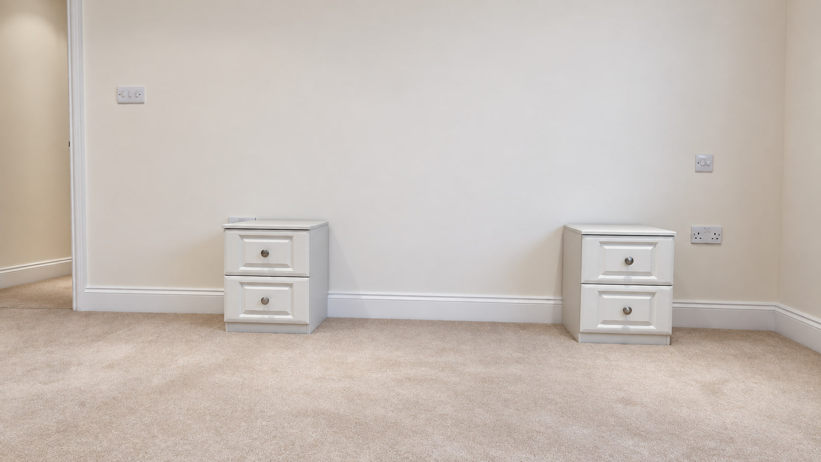 Pair of matching made-to-measure bedside cabinets